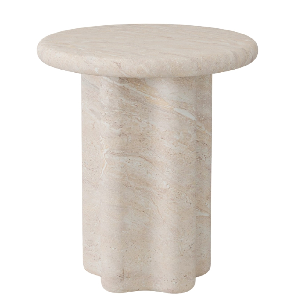 Somcasa Béžový odkládací stolek Emeric 50 cm