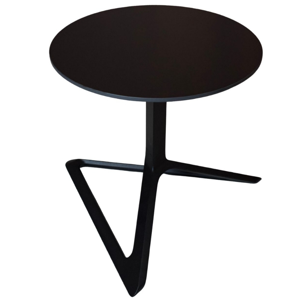 VONDOM Černý stolek DELTA 50 cm se sklápěcí podnoží