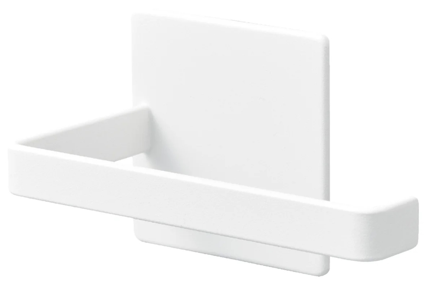 YAMAZAKI Bílý kovový magnetický držák na toaletní papír Tower 14 cm