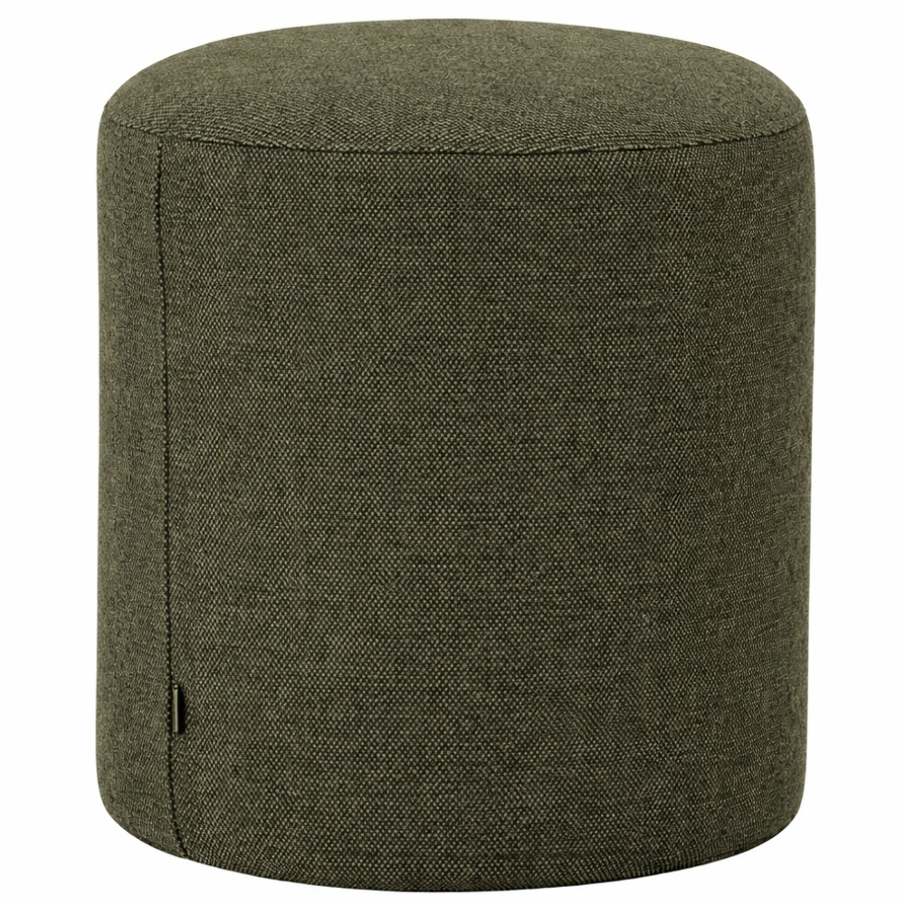 Zelený čalouněný taburet Kave Home Kaeli 43 cm