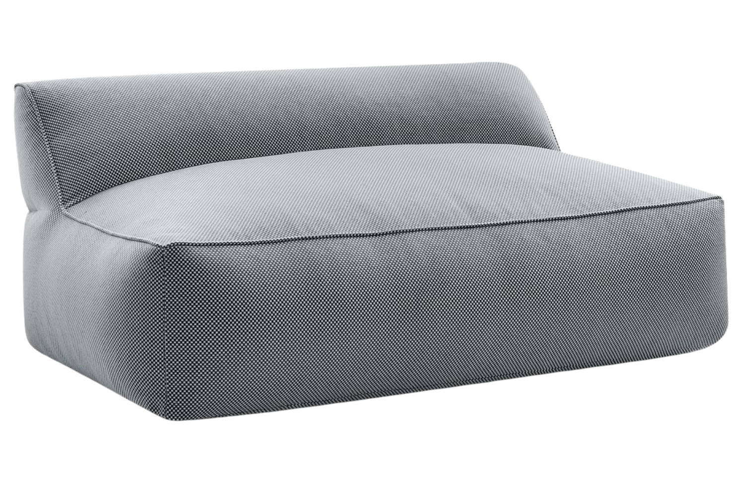 Bobochic Paris Černá zahradní pohovka Riviera 160 cm