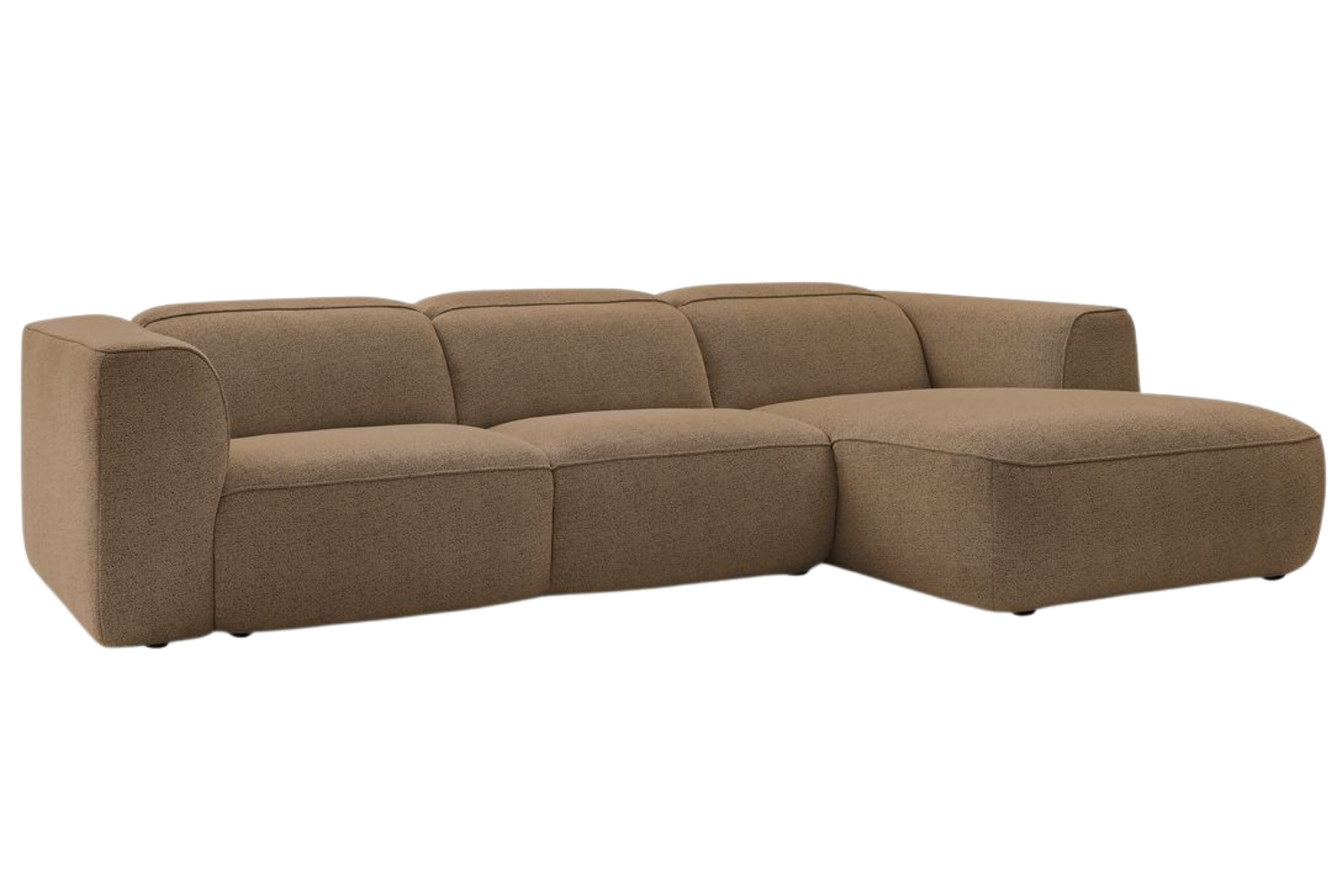 Bobochic Paris Oranžovohnědá rohová pohovka William 298 cm