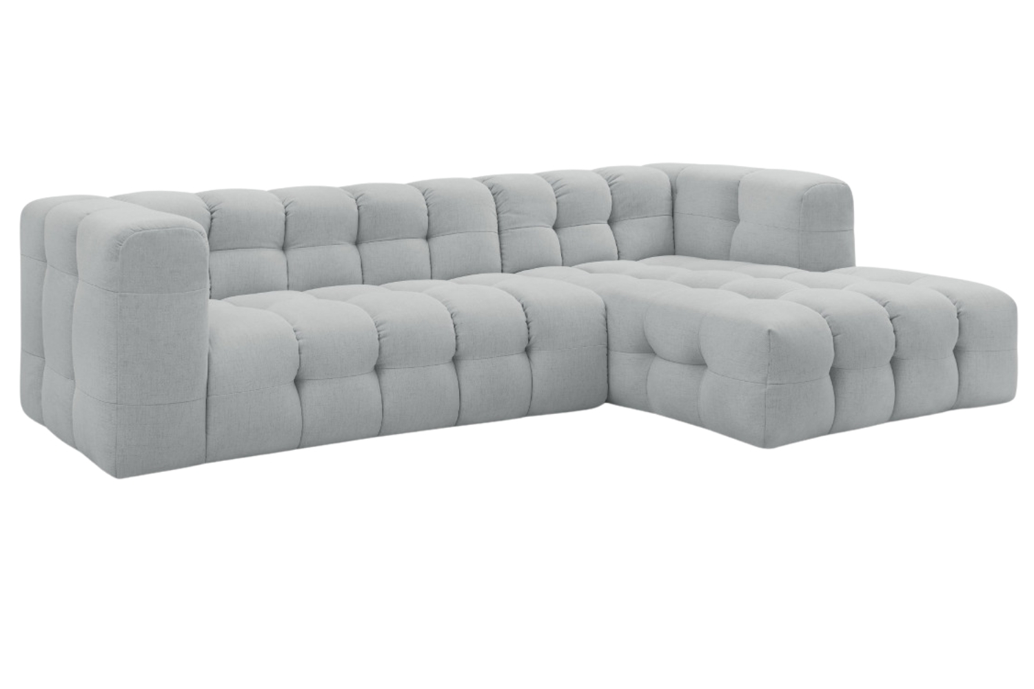 Bobochic Paris Světle šedá rohová pohovka Cloud 288 cm
