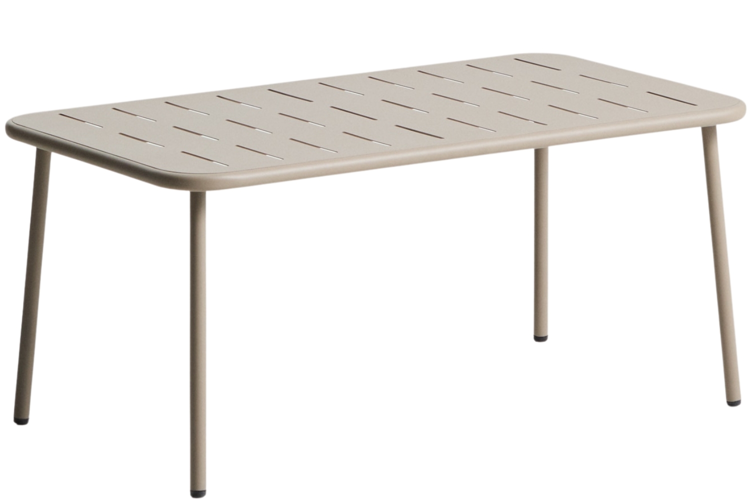 Kave Home Béžový kovový zahradní stůl Brai 180 x 90cm