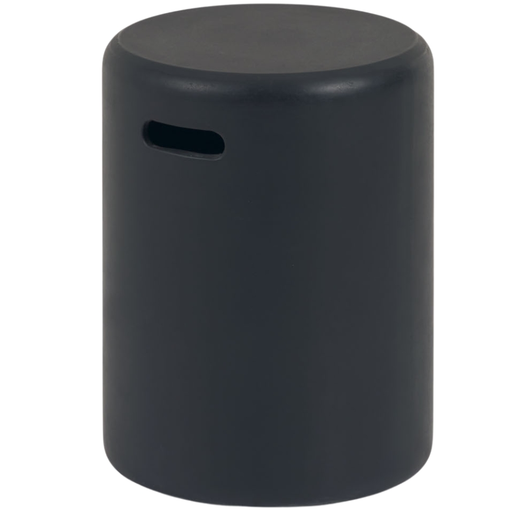 Kave Home Černý betonový zahradní stolek Taimi Ø 35 cm