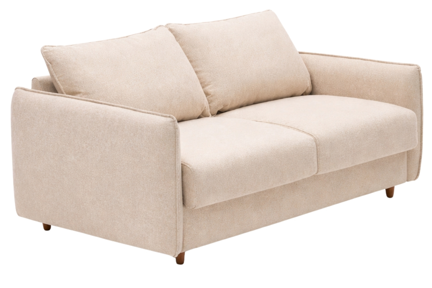 Kave Home Světle béžová dvoumístná rozkládací pohovka Carlota 185 cm