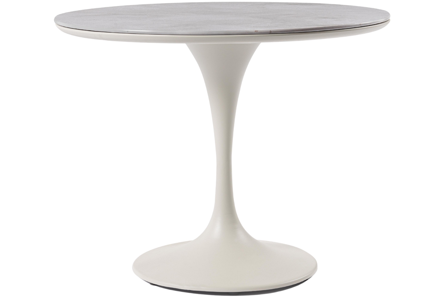 Bizzotto Krémový zahradní stůl Arnold Ø 90 cm s keramickou deskou