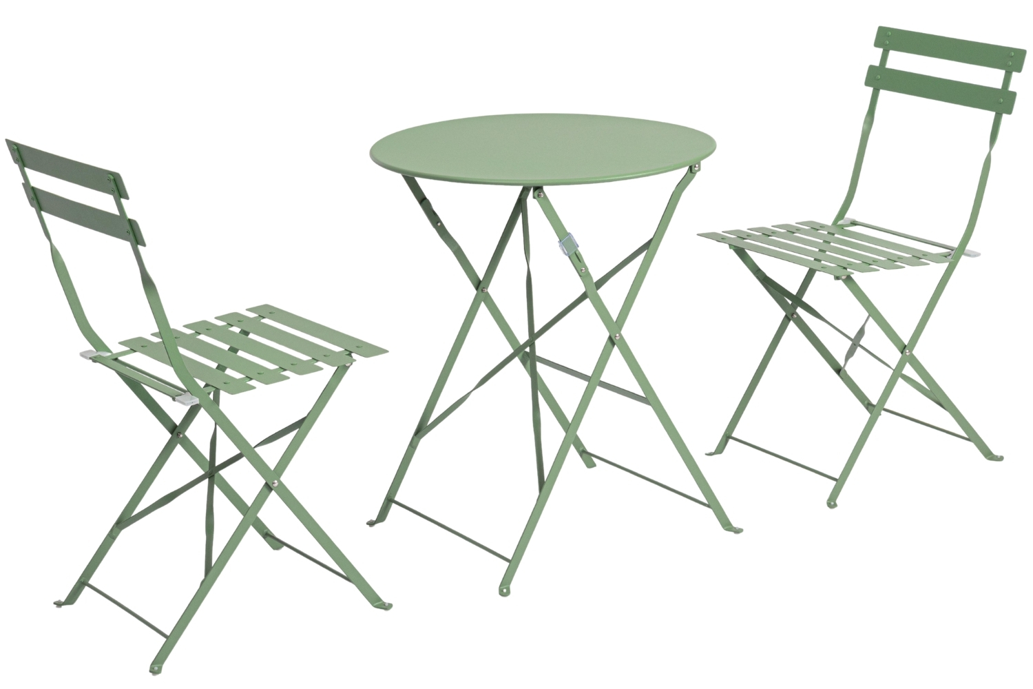 Bizzotto Zelený skládací zahradní set stolu a dvou židlí Austin