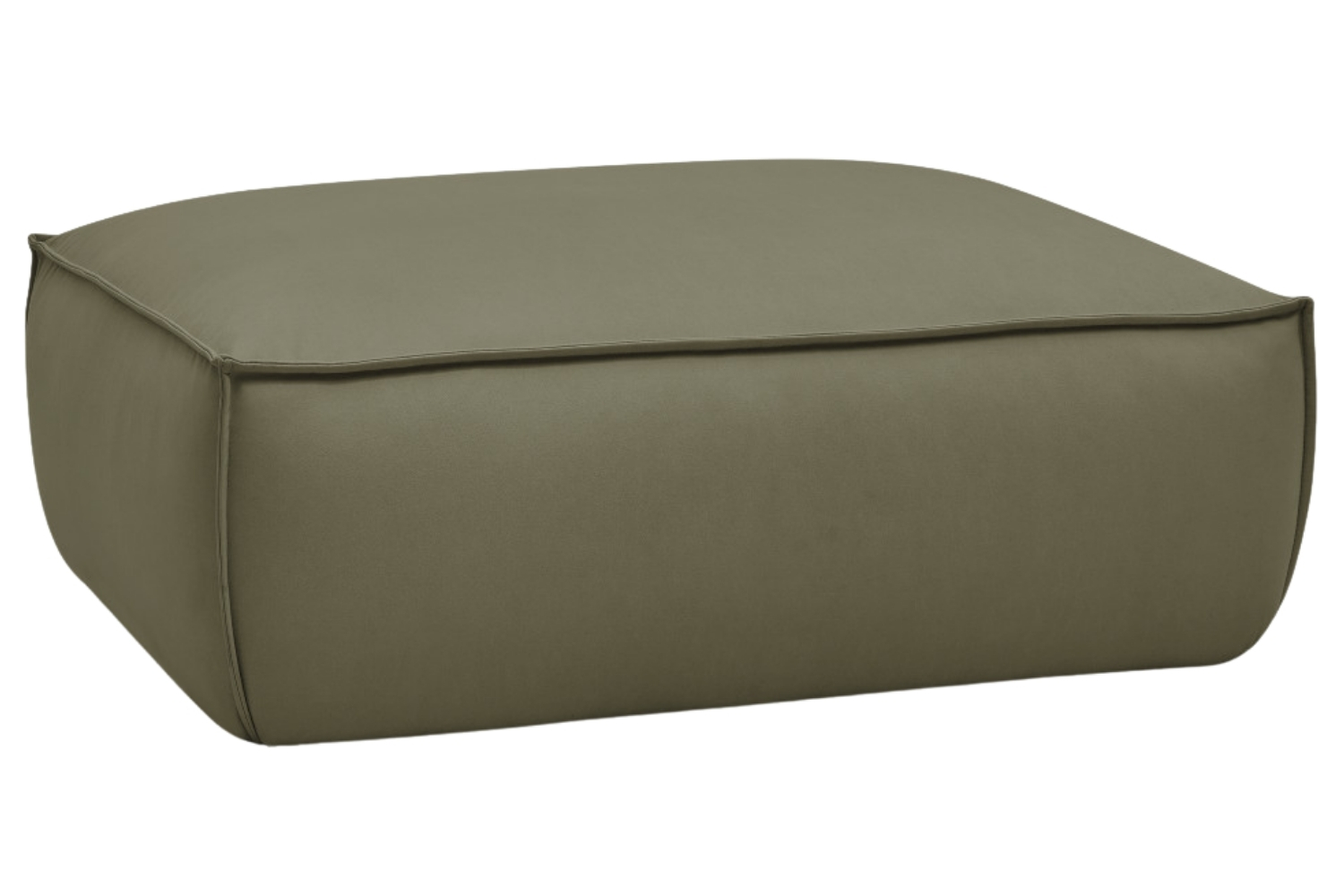 Bobochic Paris Zelená koženková podnožka Boheme 128 x 93 cm