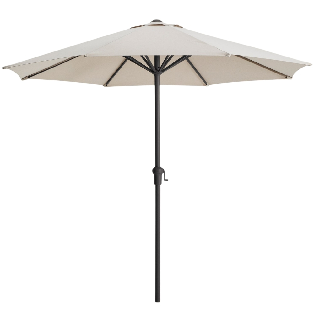 Kave Home Béžovo-šedý slunečník Milna ø 300 cm