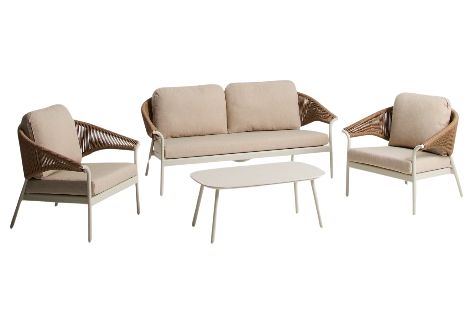 Kave Home Béžový zahradní set pohovky