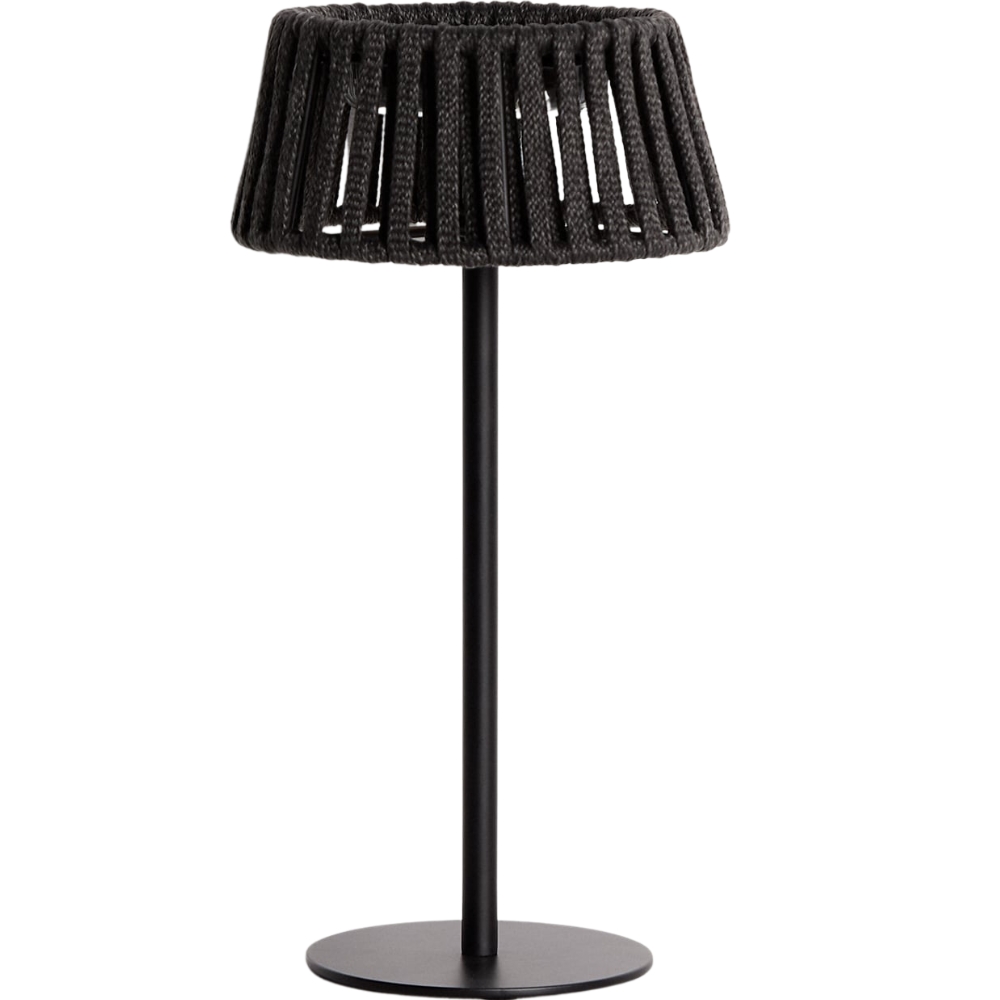 Kave Home Černá zahradní solární LED lampa Aldet