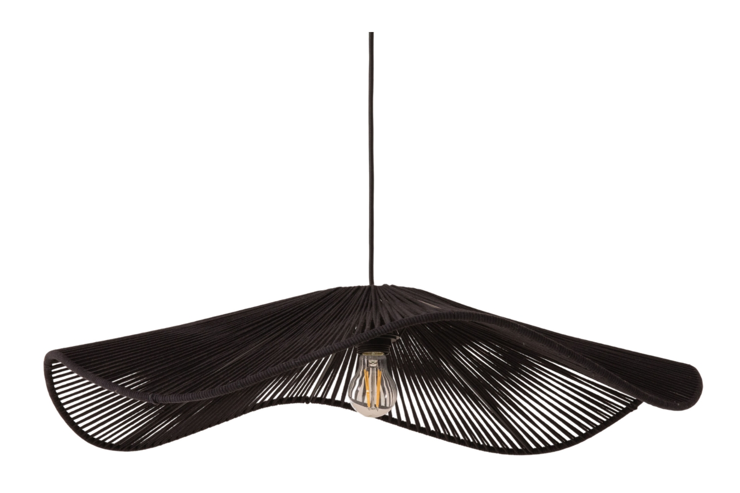 Micadoni Černé závěsné světlo Palmier 78 cm