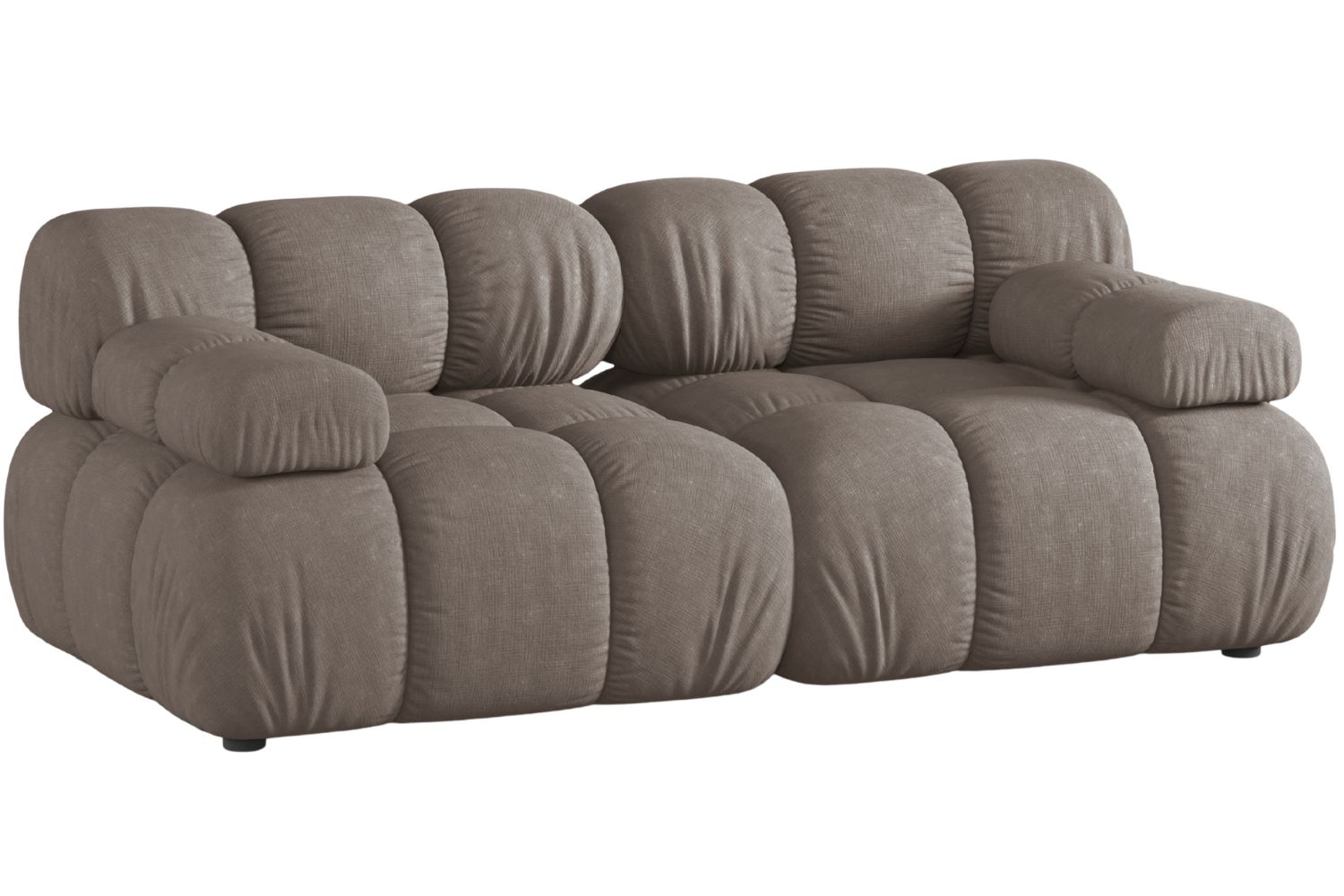 Micadoni Hnědá dvoumístná pohovka Bellis II. 188 cm