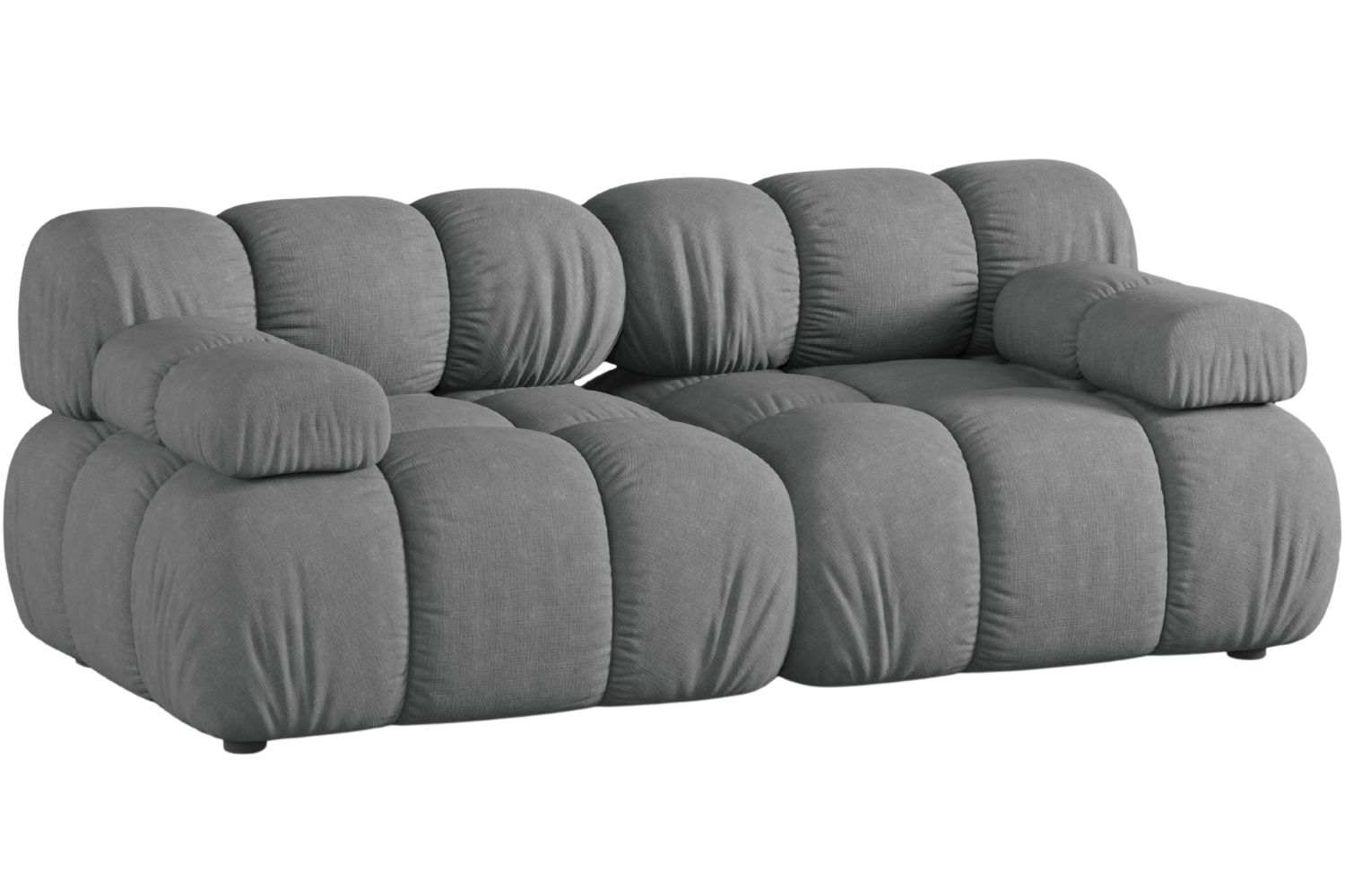 Micadoni Šedá dvoumístná pohovka Bellis II. 188 cm