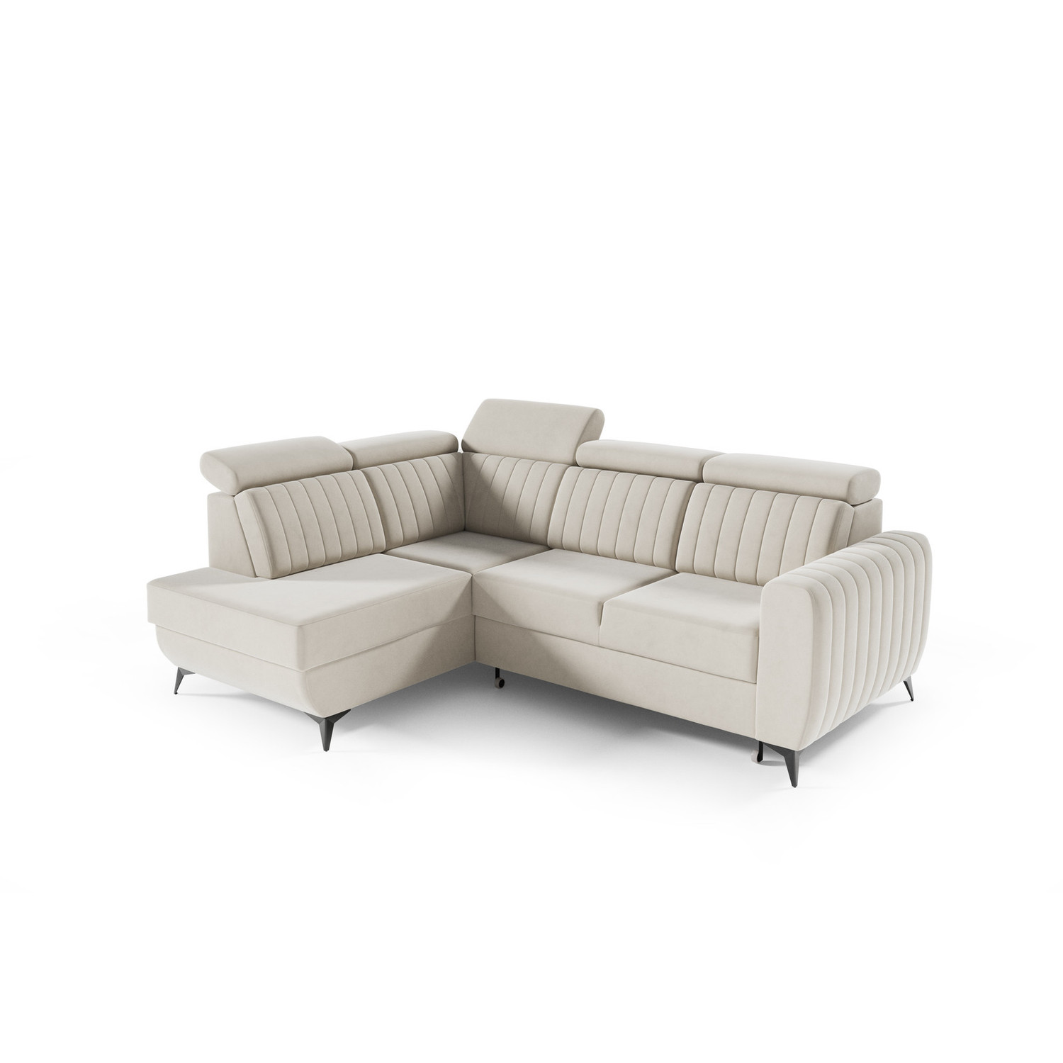 Rohová sedací souprava Costa II - Fantasy Velvet 311 Levá