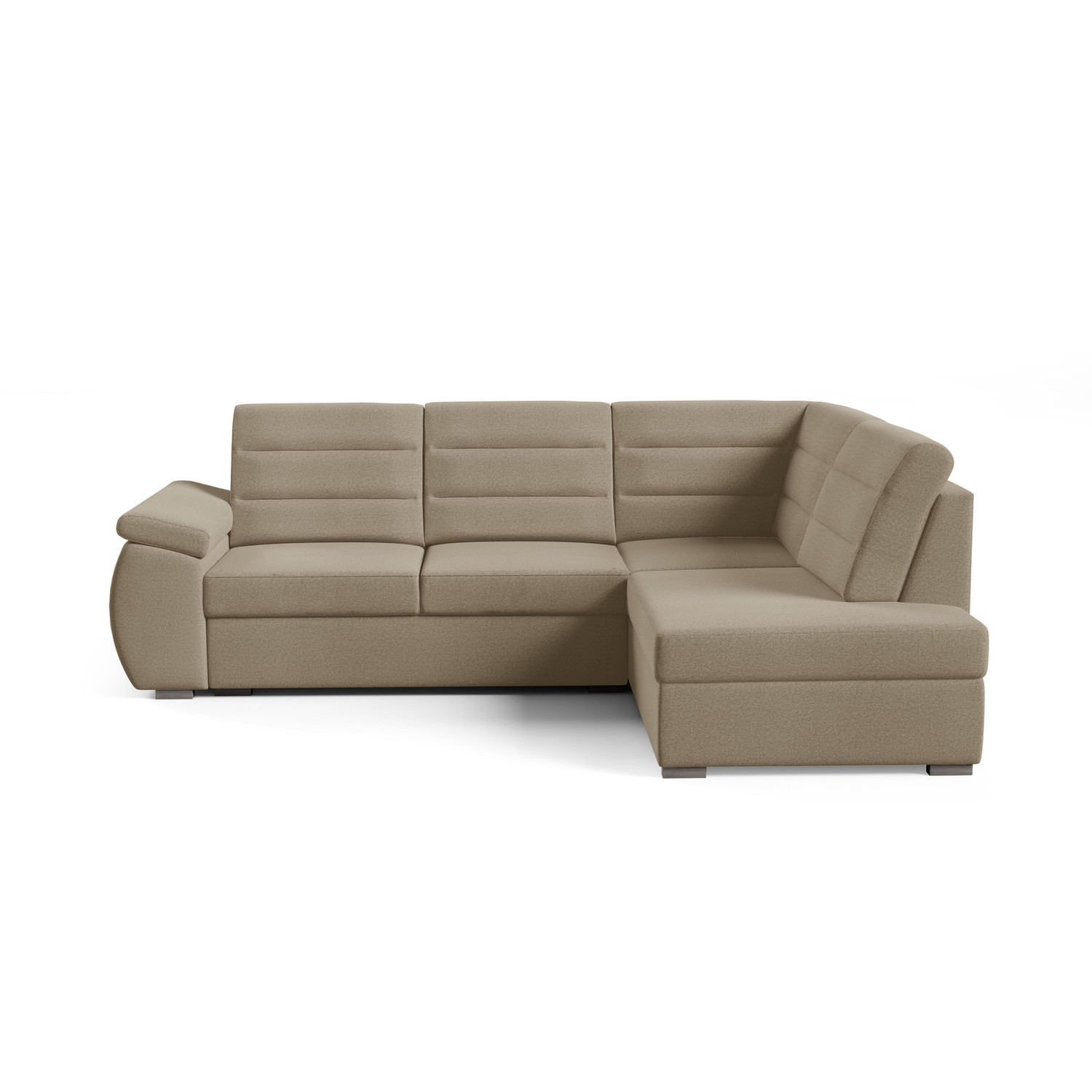 Rohová sedací souprava ASPEN Pravá Hnědá