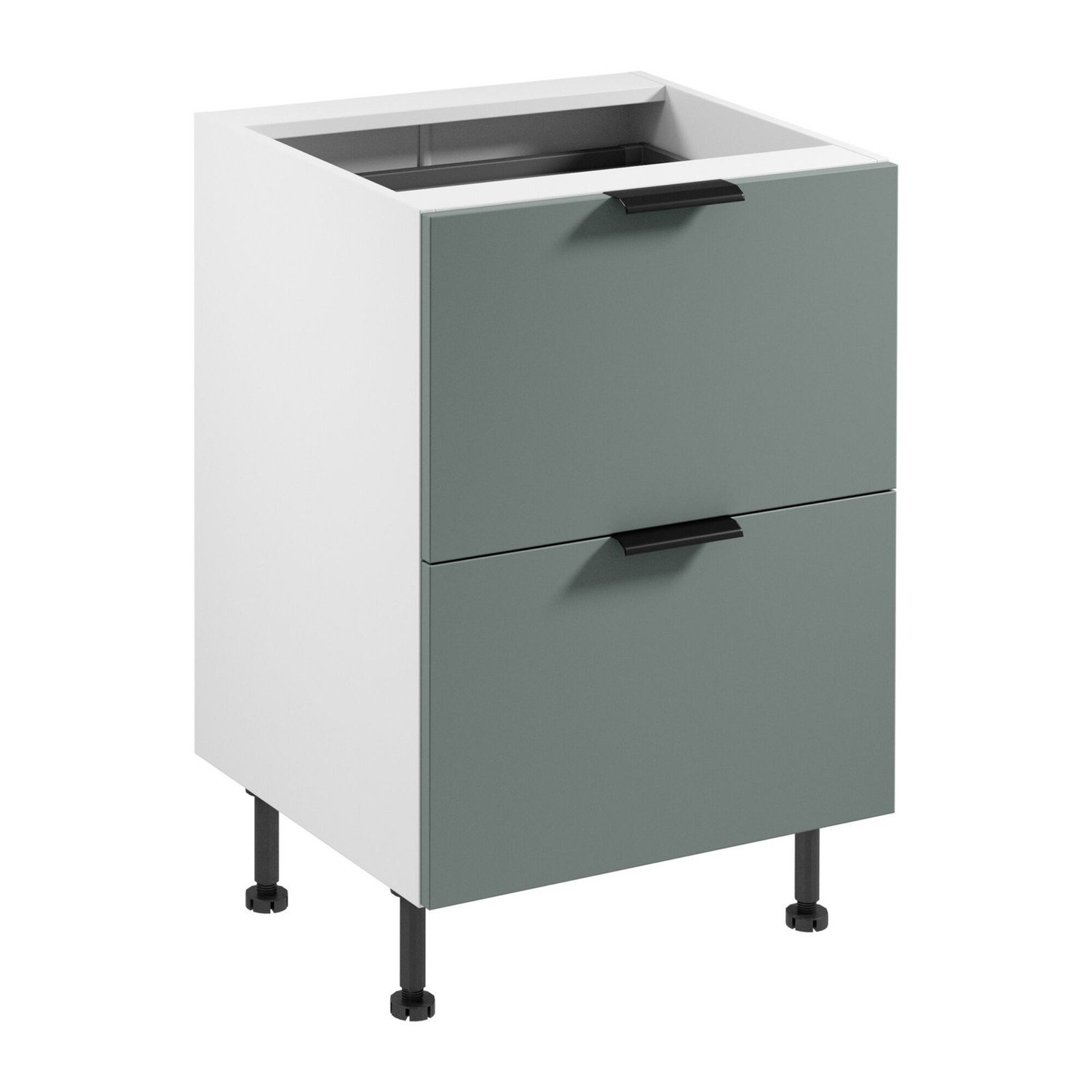 Kuchyňská skříňka SORENTO D60S2+1 AX -  bílá Zelená