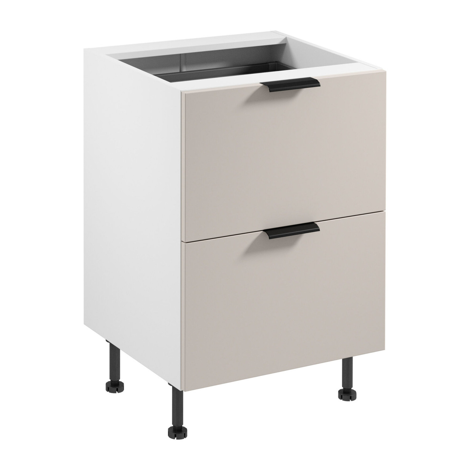 Kuchyňská skříňka SORENTO D60S2+1 AX -  bílá Béžová