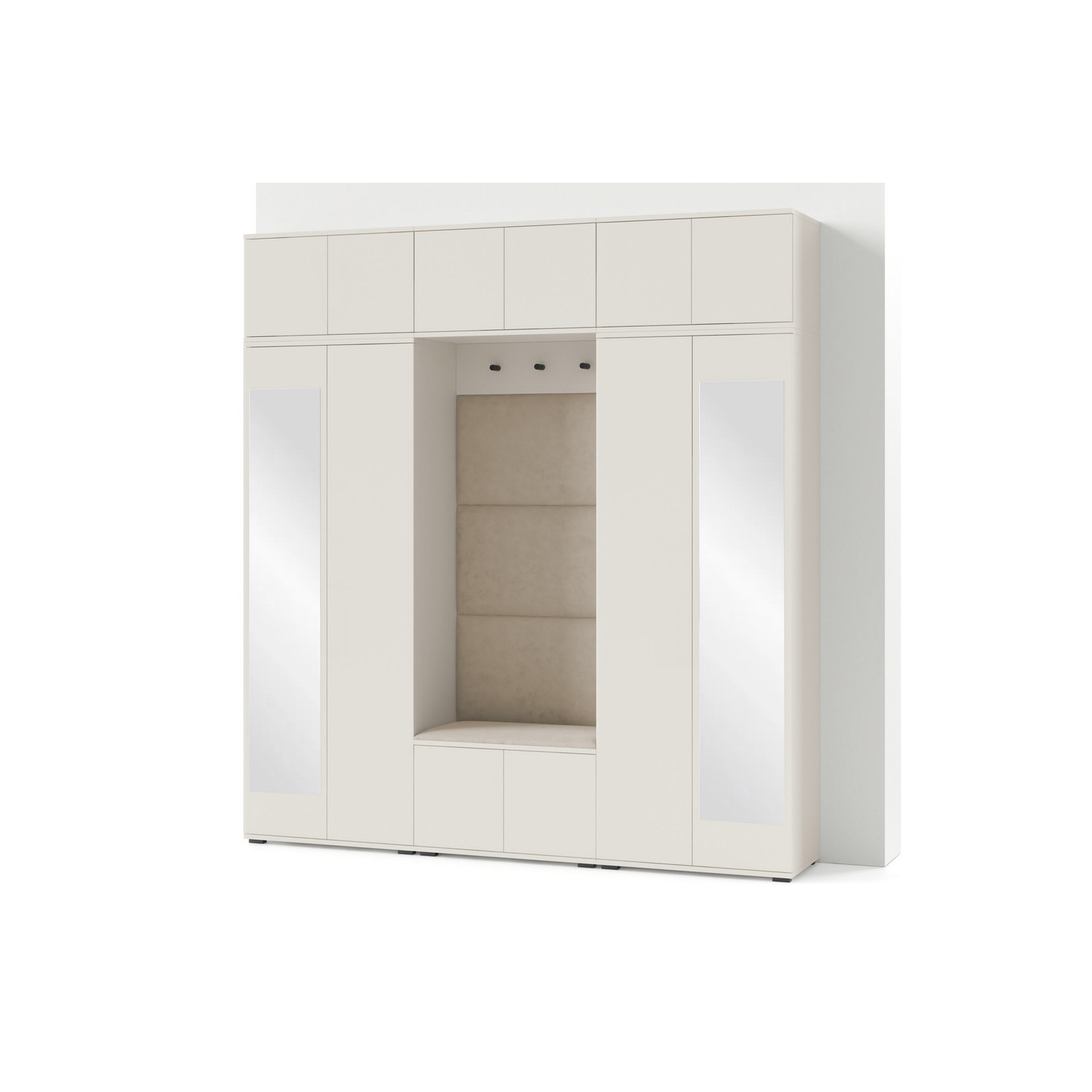 Předsíňová stěna BIANCO II Bez zrcadla Hnědá IV